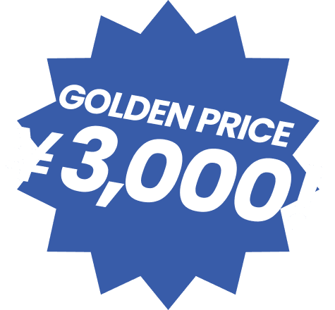 GOLDEN PRICE ¥3,000!